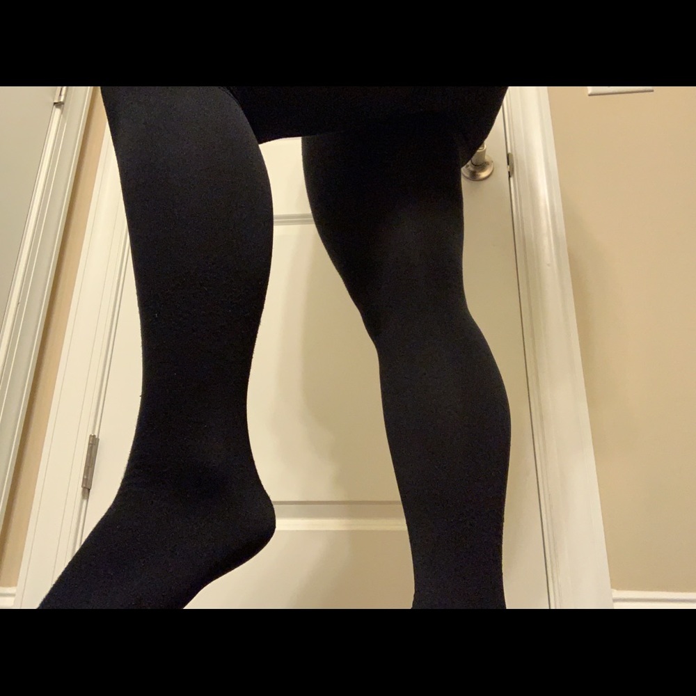 2 pairs fleece tights
